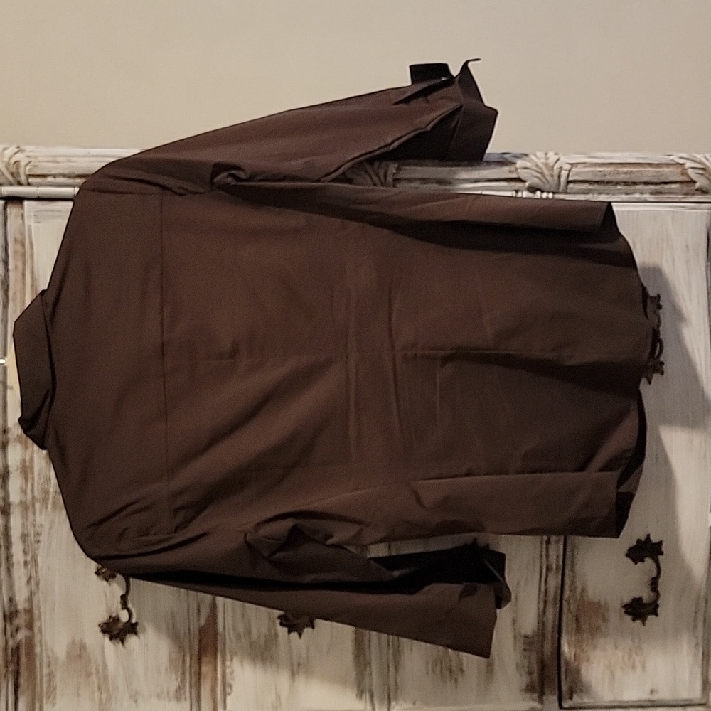 New York & Company Dark Brown Blouse - Picture 5 of 6